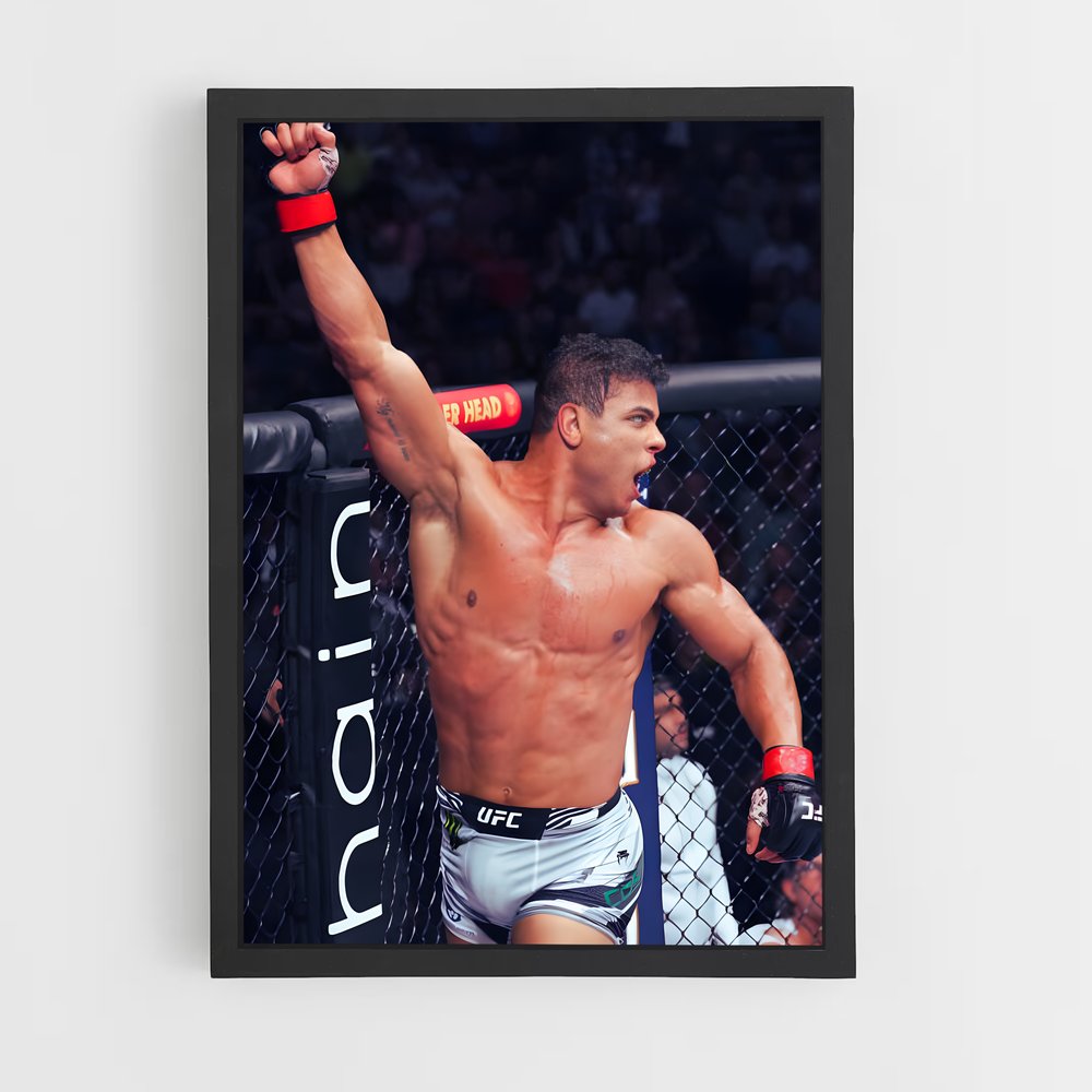 Poster La Cage Rouge – affiche MMA (vue 2)